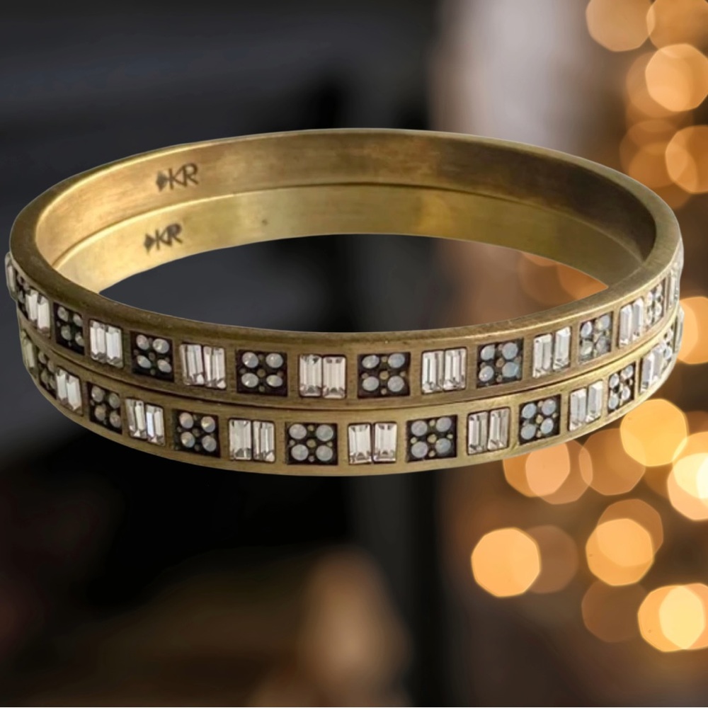 Silpada KR 2 Brass 925 Sterling Silver Rare Vintage Bracelets (2 bracelets)